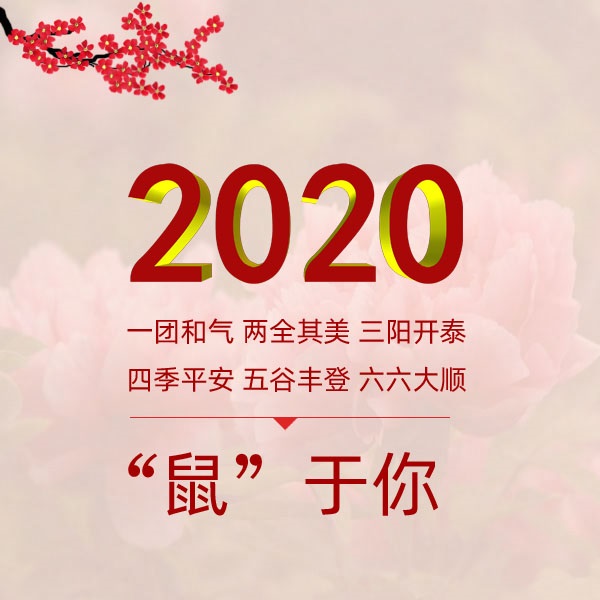 冬瑞春祺 非你莫“鼠” 祝您2020年元旦快樂！遼寧華興橡塑制品有限公司